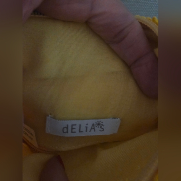 Delia's Yellow Straw Crossbody Bag With Tassle - Picture 5 of 8